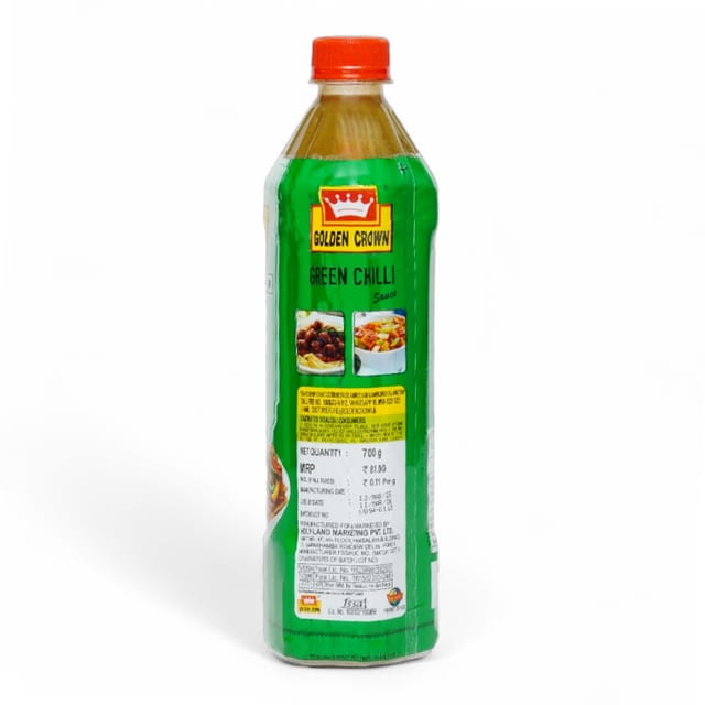 GoldenCrown - Green Chilli Sauce, 700 GM 24 pcs