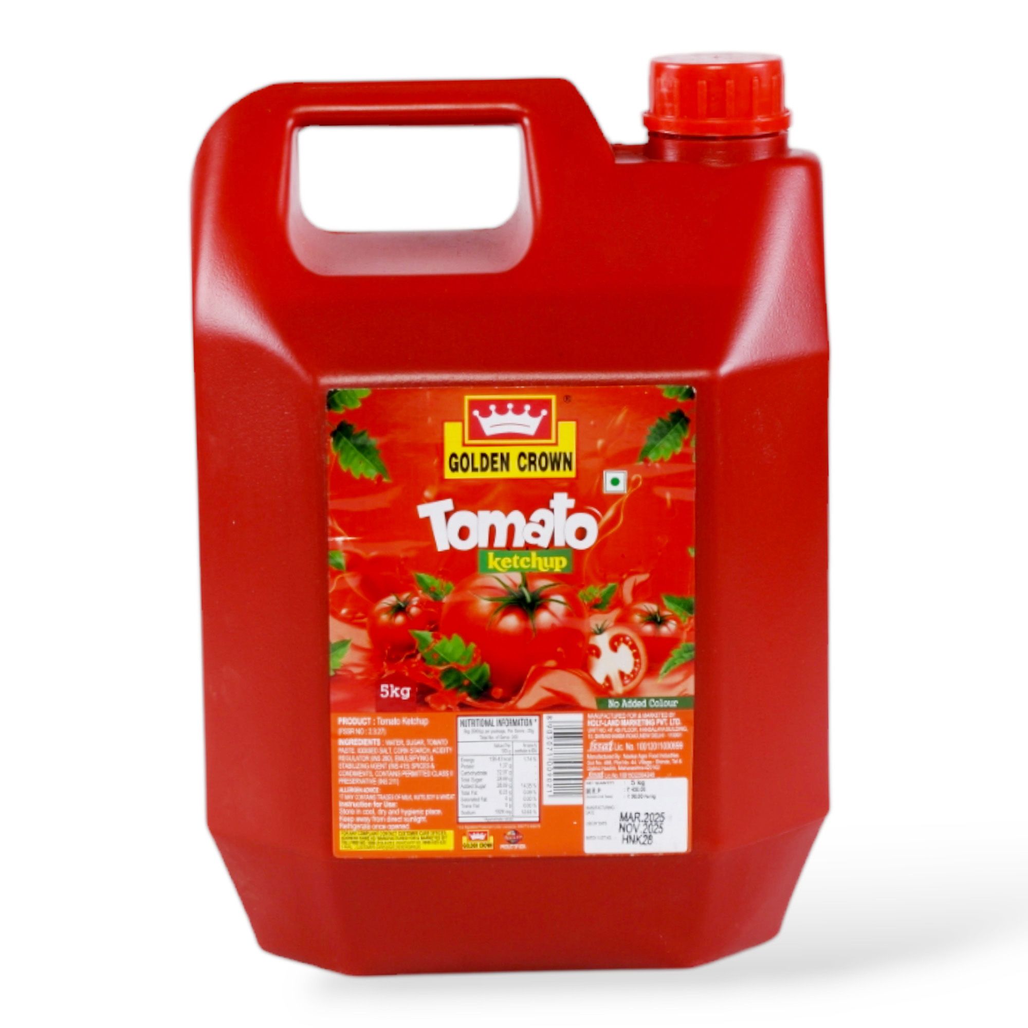 GoldenCrown - Tomato Ketchup (5 Kg Jar) 4 pcs